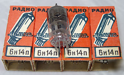 6N14P / ECC84 / 6CW7 / 6L16 lot of 50 tubes nos & box