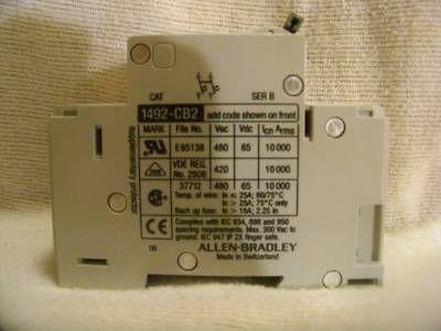 Allen-bradley asst of 1, 2 & 3 pole breakers 1-32 amp 