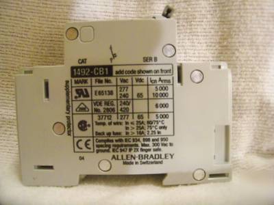 Allen-bradley asst of 1, 2 & 3 pole breakers 1-32 amp 