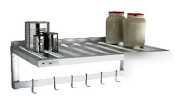 New age t-bar wall shelf w/pot rack 20 x 36