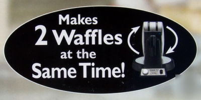 New waring pro double belgian waffle maker