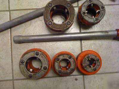 Rigid pipe dies, die handle, reamer, pipe cutter 12-r