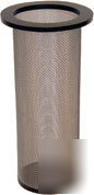 Stainless steel basket for truckmount inline filter