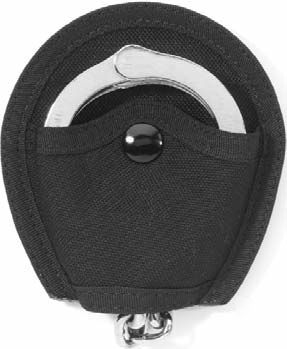 Tactical nylon open-top handcuff case