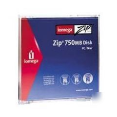 Zip 750MB pc/mac cart single clamshell quad-lingual