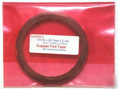 1/4 in x 20 ft x 2MIL conductive copper foil tape 240IN