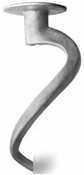 Dough hook for hobart mixer - 60 qt. - 205-1029