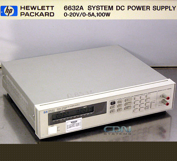 Hp 6632A system dc power supply w/ hp-ib +opt. 020 100W