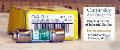 New 1 bussman fnq-r-1 fast acting midget fuse 