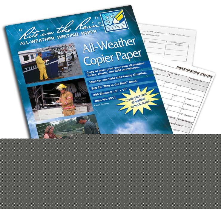 New rite in the rain copier paper 200 sheet ream 