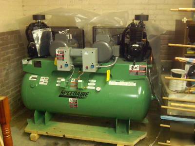 New speedaire 15HP duplex 1 ph air compressor 4XA68 -- 