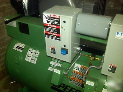 New speedaire 15HP duplex 1 ph air compressor 4XA68 -- 