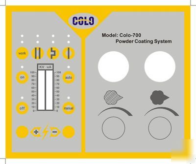 Portable powder coating system powder coat gun