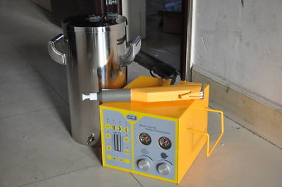Portable powder coating system powder coat gun