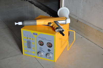 Portable powder coating system powder coat gun