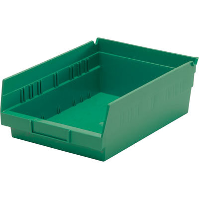 Quantum storage economy shelf bin -green carton of 20