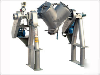 5 cu ft p-k twin shell solids processor, s/s