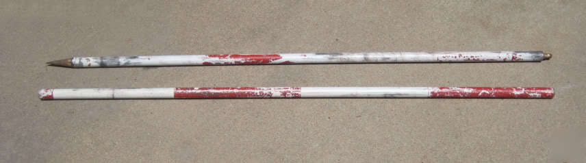 8' aluminum rod stakeout pole in 2 pcs.