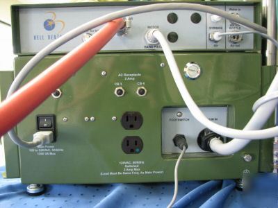 Bell portabell ii dental field unit w/bienair elect.