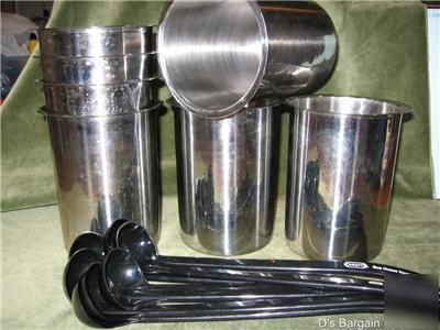 Dura-ware 18-8 stainless steel, 2QT containers. {E126}