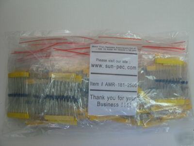 Metal film resistor 1/8W assortment KIT1% 2500 50VALUES