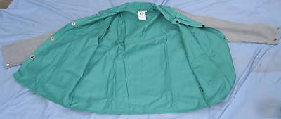 New magid welding jacket xl leather sleeves 1830LS 