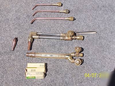 Victor cutting torch mixing handle xtra cut braise tips