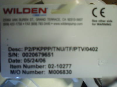 Wilden P2R air diaphragm pump 1