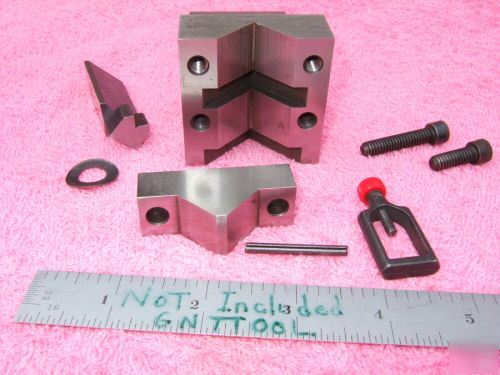  v-block w/ clamp wee vee /clamp machinist toolmaker 
