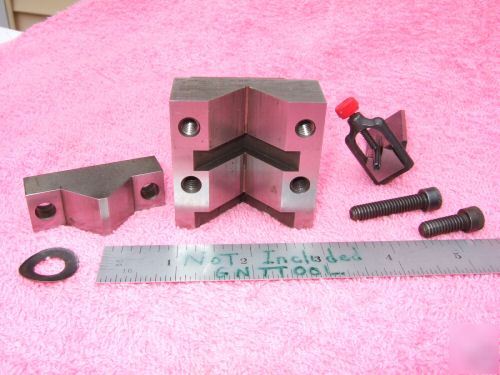  v-block w/ clamp wee vee /clamp machinist toolmaker 