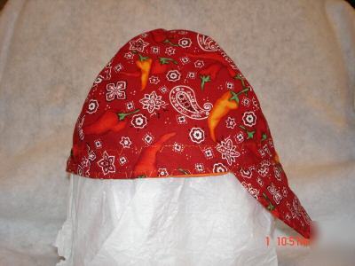 Welding cap beanie style reversible - bandana/peppers