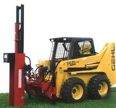 Worksaver hpd-16MSS skidsteer post driver, post pounder