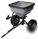 130LB tow spreader rock salt calcium seed fertilizer wh