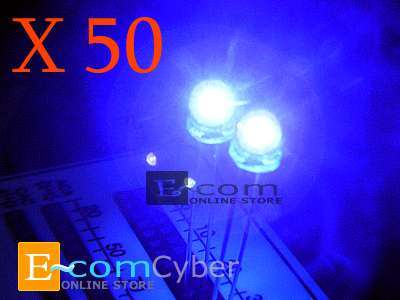 50 leds 5MM purple violet uv led 3000 mcd neon-LD37