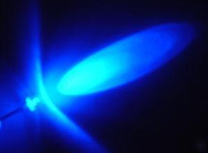 100 pcs 3MM blue led lamp ultra bright & 200 free resis