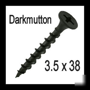 3.5 x 38 drywall fine plasterboard screws (250 pack)