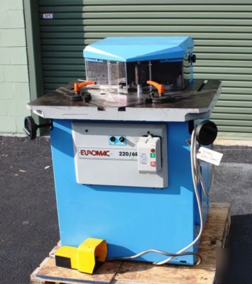 Euromac variable angle hydraulic notcher 