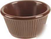 Fmp bone ribbed ramekin 3OZ |1 dz| 280-1378 - 280-1378