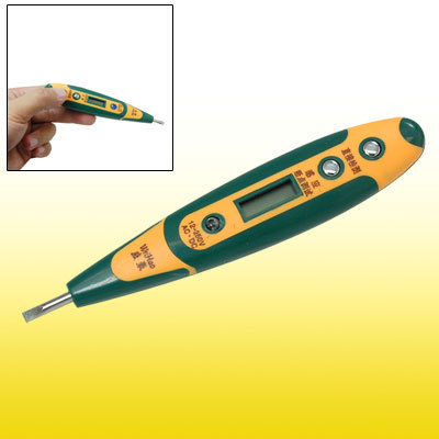 Lcd illuminated display digital voltage detector pen