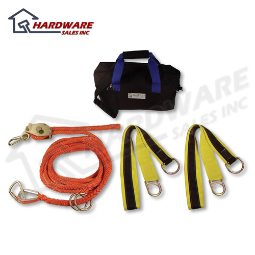 New falltech 100 ft temporary lifeline safety rope kit 
