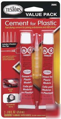 New testors cement for plastic value pack 7/8OZ 3509C 