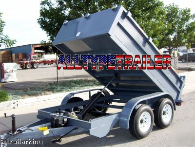 New utility nursery landscape rock sand dump trailer