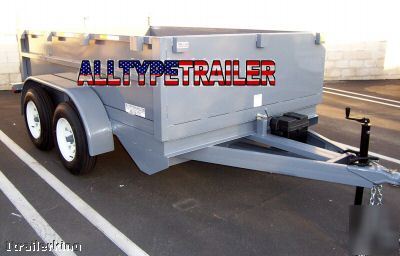 New utility nursery landscape rock sand dump trailer