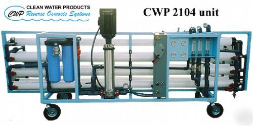  reverse osmosis, 55,000 gpd, for lakes and streams