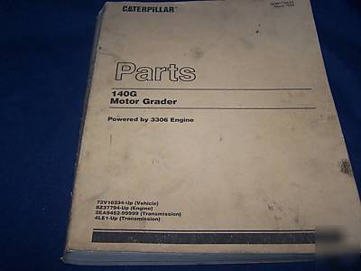 Caterpillar parts book 140G motor grader