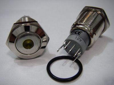 1,momentary yellow light spdt on-(on) switch,12V,Y11D