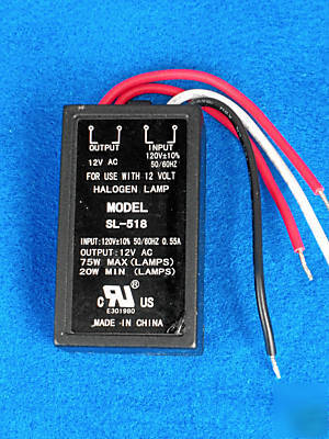 120V to 12 volt low voltage halogen transformer 75W 