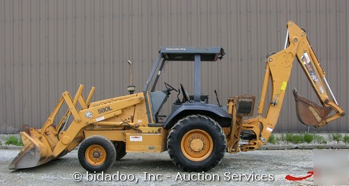 1997 case 580 l backhoe loader wheel orops 75HP 580L 
