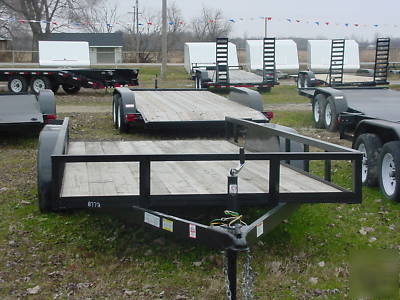 6.5X16' car hauler utility landscape equipment trailer