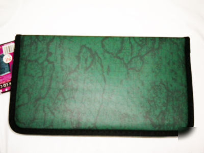 80 pcs cd vcd dvd wallet case holder bag green map